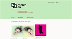 Desktop Screenshot of billetterie.espacego.com